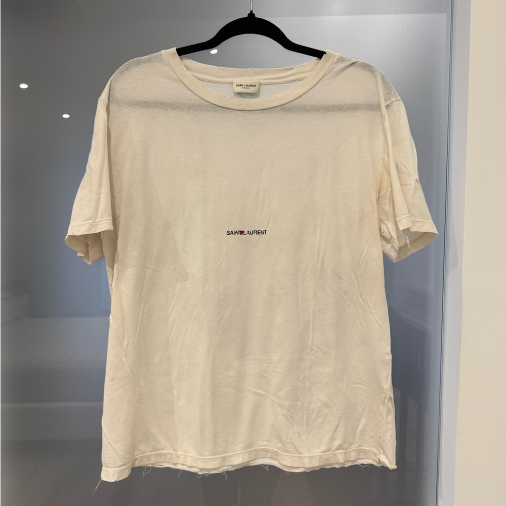 Saint Laurent light pink Short Sleeve Tee size small